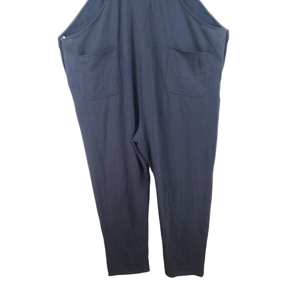 King Size Mens 3XL Tall Black Fleece Bib Overalls Stretch - Picture 3 of 10